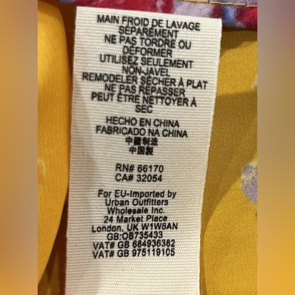 Free People Alexa yellow floral duster jacket in maxi length size XS - Picture 10 of 10